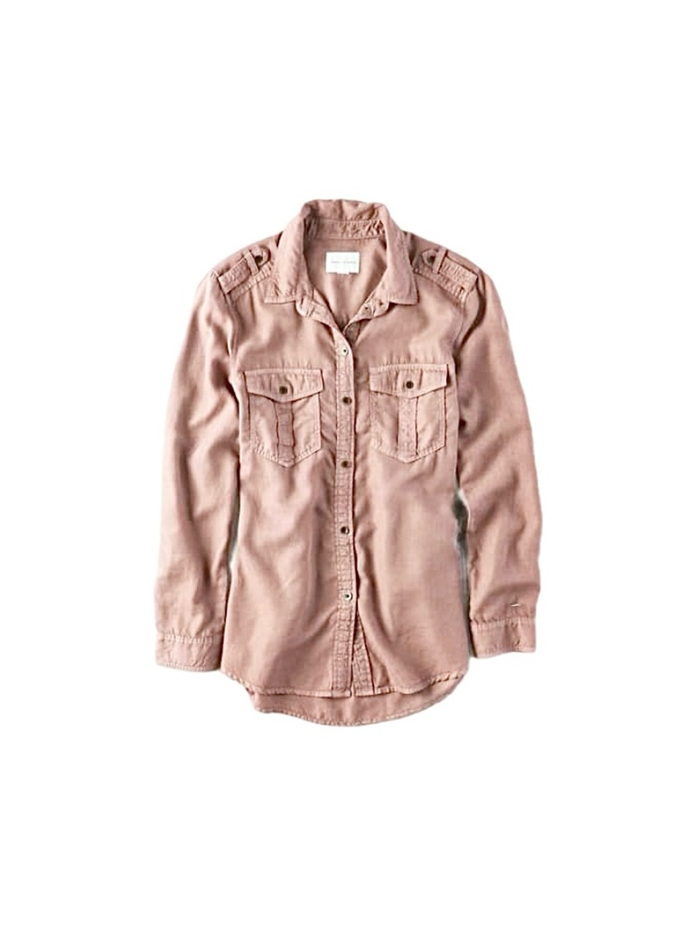 American Eagle Vintage Blush Pink Boyfriend Fit Button Down Shirt